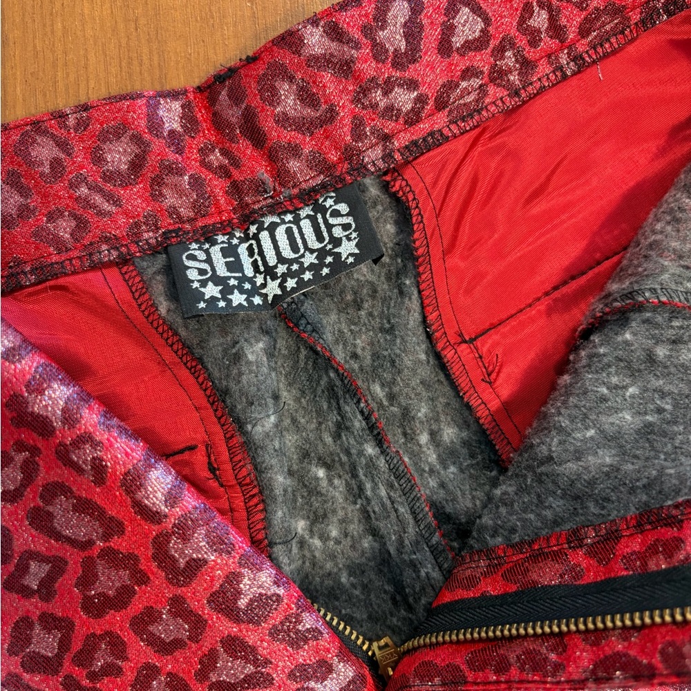 SERIOUS Clothing — Vintage Red Leopard Print Men’s 2pc Suit ❤️‍🔥🐆 - Picture 7 of 9